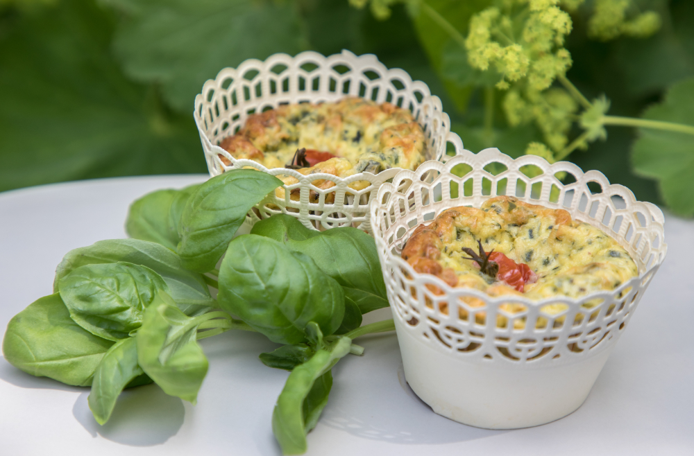 2 Frittatas auf Teller